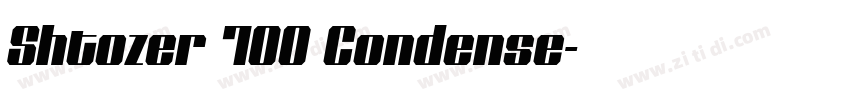 Shtozer 700 Condense字体转换